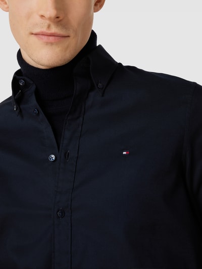 Tommy Hilfiger Tailored Zakelijk overhemd met labelstitching, model 'FLEX' Bleu - 3