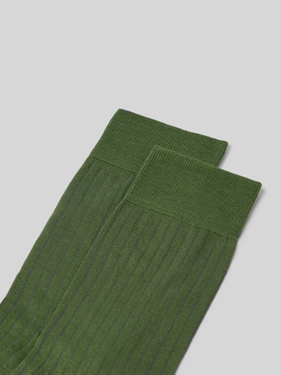 Christian Berg Men Socken mit Label-Print im 2er-Pack Dunkelgruen 2