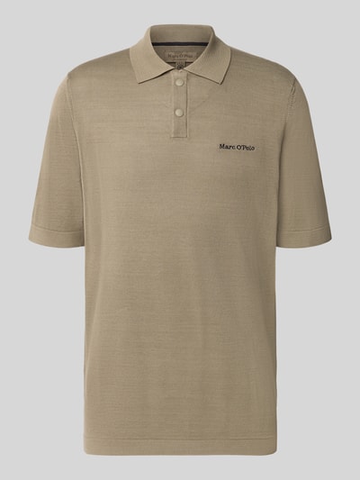 Marc O'Polo Regular Fit Poloshirt aus reiner Baumwolle - Marc O'Polo × DFB Travel Collection Taupe 2