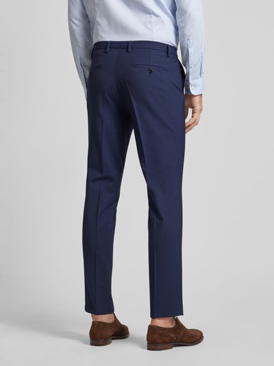 CG - Club of Gents Pantalon met persplooien, model 'Cedric' Koningsblauw - 5