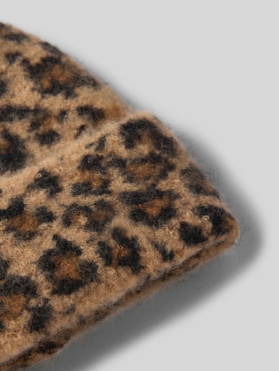 Kurt Beines Beanie mit breitem Umschlag Camel 2