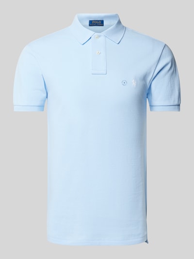 Polo Ralph Lauren Poloshirt mit Label-Stitching Hellblau 2