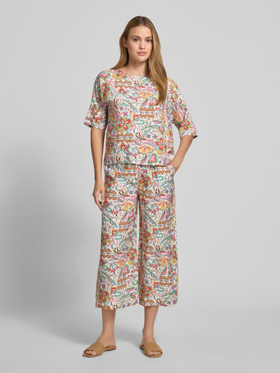 Christian Berg Woman Bluse aus Viskose-Mix mit U-Boot-Ausschnitt Schilf 1