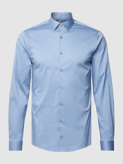 Tiger Of Sweden Slim Fit Business-Hemd mit Kentkragen Hellblau 2