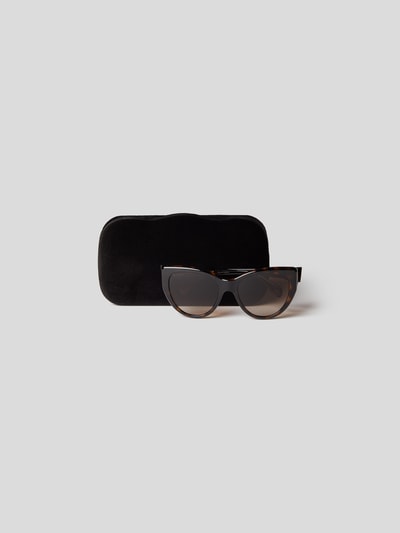 Gucci Unisex Sonnenbrille im Cat-Eye-Stil Dunkelbraun 5