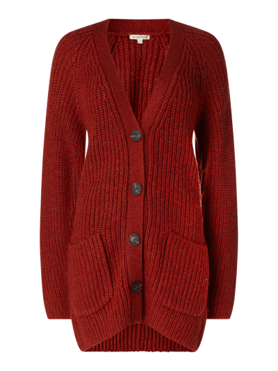 Tom Tailor Longcardigan mit Woll-Anteil  Dunkelrot 1