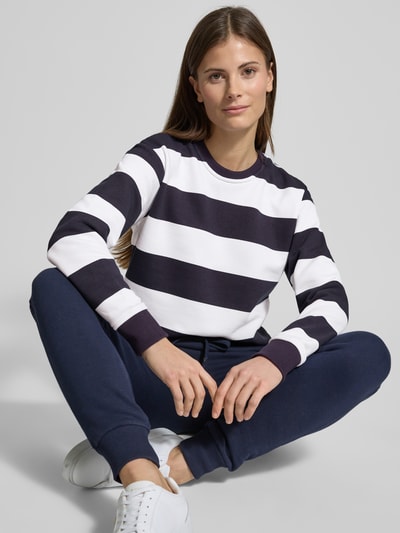 Christian Berg Woman Sweatshirt aus Baumwoll-Mix Dunkelblau 3