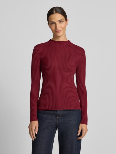 ARMEDANGELS Slim Fit Pullover aus reiner Baumwolle Modell 'ALAANIA' Bordeaux 4