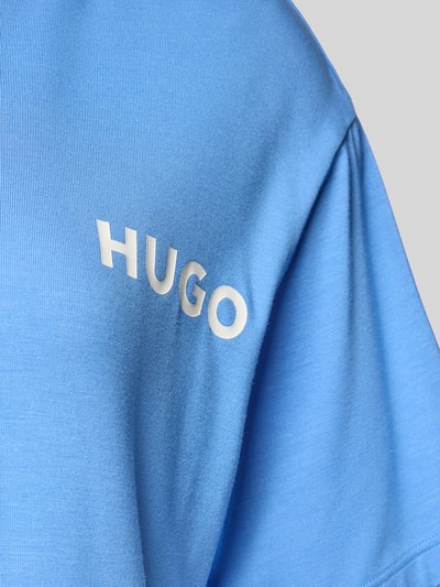 HUGO Regular Fit Pyjama-Oberteil aus Viskose-Mix Blau 2