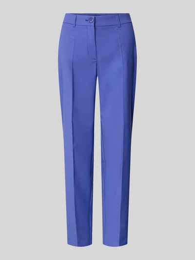 Produktfoto, Hose mit Bügelfalten von Betty Barclay in Blau, Regular Fit, Material-Mix mit Stretch-Anteil, Gesäßtaschen, Bügelfaltenstruktur