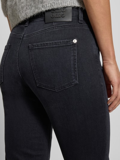 Cambio Jeans im Used-Look mit Eingrifftaschen Modell 'PEARLIE' Black 3