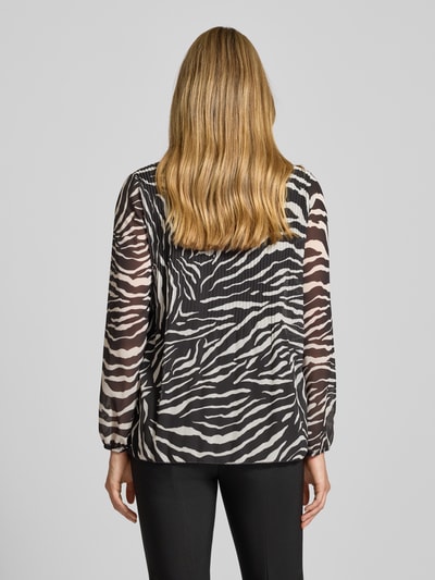 ZABAIONE Blouseshirt met plissévouwen, model 'Al44bii' Zwart - 5