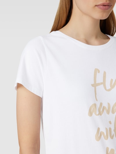 Juvia T-Shirt mit Statement-Print Weiss 3