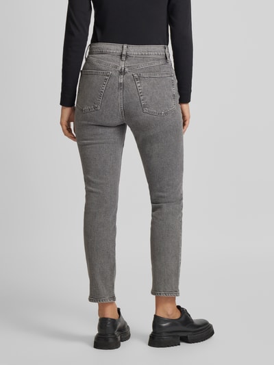 Mango Tapered Fit Jeans im 5-Pocket-Design Modell 'CLAUDIA' Mittelgrau 5