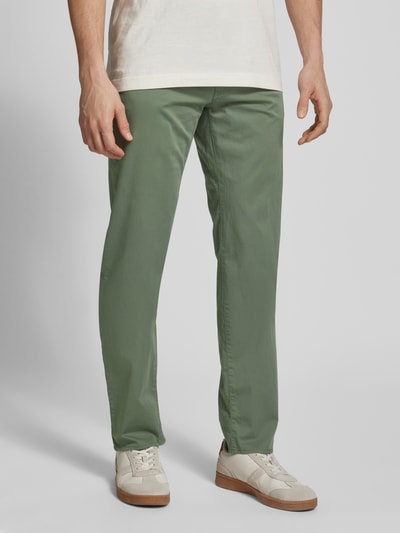 Brax Regular fit chino in 5-pocketmodel, model 'ULTRALIGHT' Olijfgroen - 4