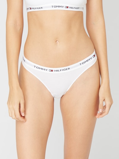 TOMMY HILFIGER Slip mit elastischem Logo-Bund Weiss 4