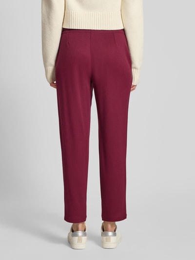 Christian Berg Woman Regular fit stoffen broek van viscosemix Donkerrood - 5