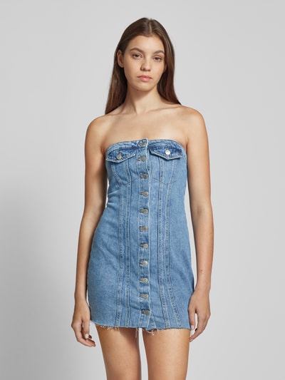 Only Jeanskleid mit Brusttaschen Modell 'JASMINE' Blau 4