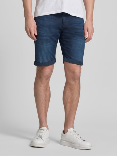 Pierre Cardin Regular Fit Jeansshorts mit Label-Detail Dunkelblau 4