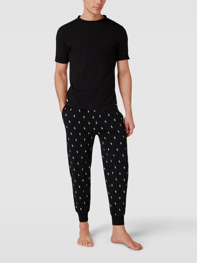 Polo Ralph Lauren Underwear Sweatpants mit Label-Print Modell 'LIQUID' Schwarz 1