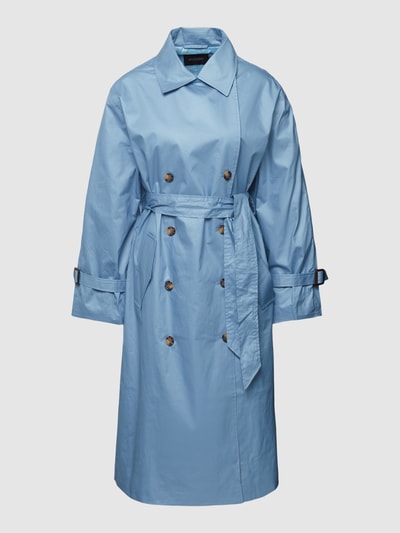 Soaked in Luxury Trenchcoat mit Bindegürtel Modell 'Ohio' Hellblau 2