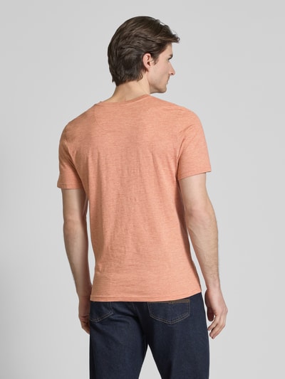 MCNEAL T-shirt met geribde ronde hals Terracotta - 5