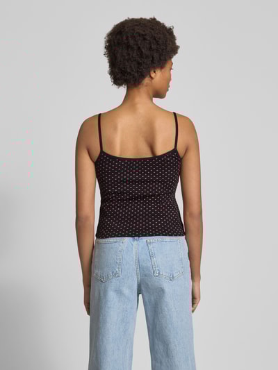 Review Top na ramiączkach z wiązanym detalem Czarny 5