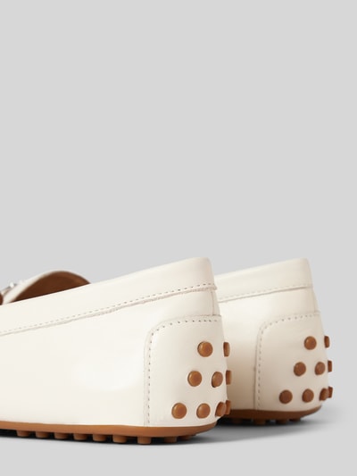 Lauren Ralph Lauren Mocassins van leer met labeldetail Offwhite - 2