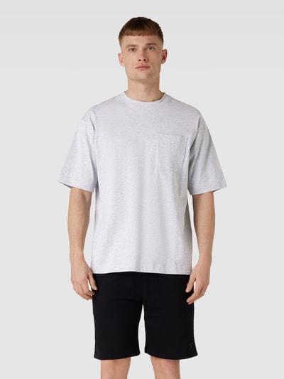 Seidensticker Studio Oversized T-shirt met borstzak, model 'Studio Oversized' Middengrijs - 4