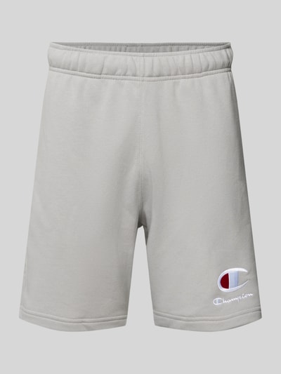 CHAMPION Sweatshorts mit Label-Stitching Hellgrau 2