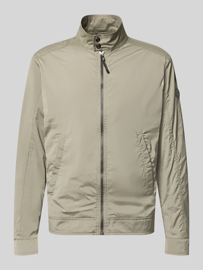 Produktfoto, Jacke mit Stehkragen Modell 'Vicente' von JOOP! Collection in Beige, glatte Oberfläche, Reißverschluss, Eingrifftaschen, Regular Fit