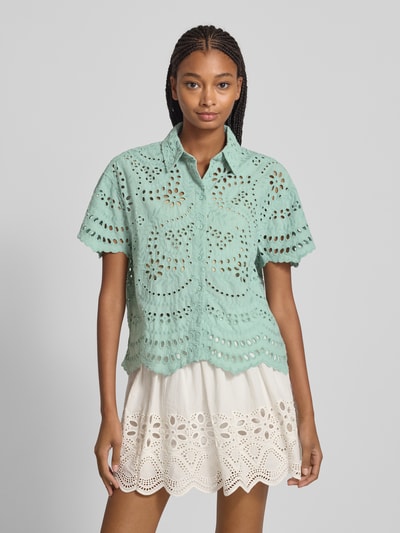 Only Relaxed Fit Bluse aus reiner Baumwolle Modell 'NEW LALISA' Mint 4