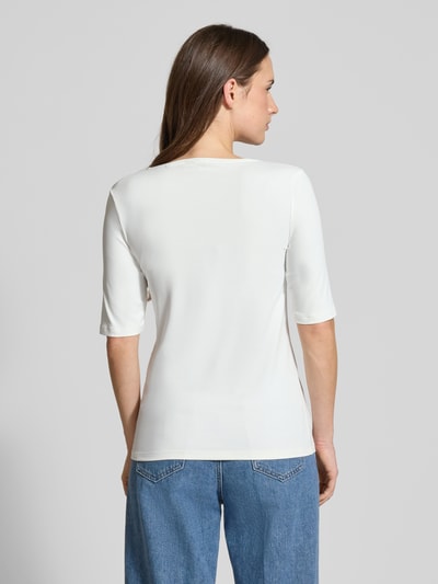 Christian Berg Woman Slim Fit T-Shirt mit Rundhalsausschnitt Offwhite 5