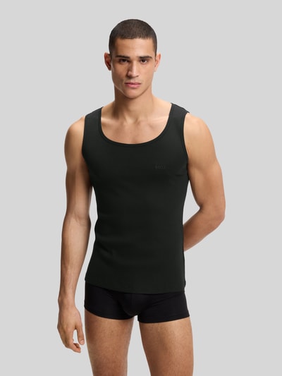 BOSS Slim Fit Tanktop aus reiner Baumwolle im 3er-Pack Oliv 3