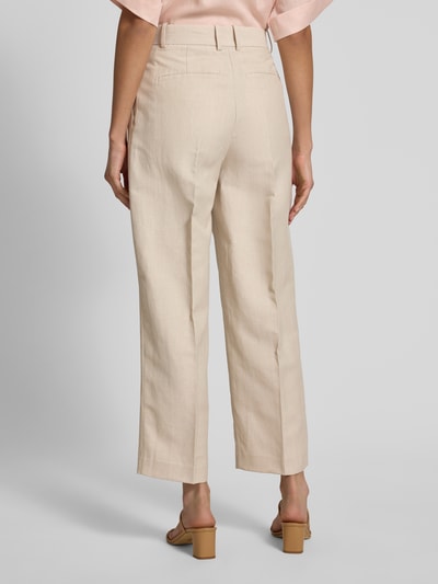 Tommy Hilfiger Spodnie materiałowe o kroju tapered z dodatkiem lnu Piaskowy 5