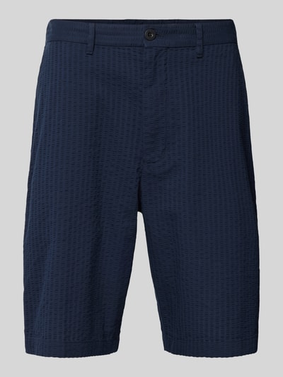 Tommy Hilfiger Bermuda met structuurmotief, model 'SEERSUCKER' Marineblauw - 2