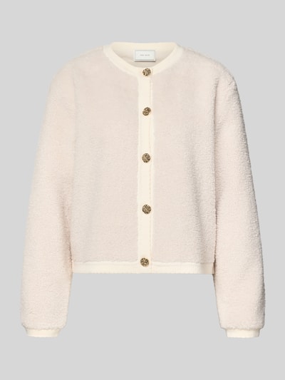 Neo Noir Strickjacke mit Knopfleiste Offwhite 2