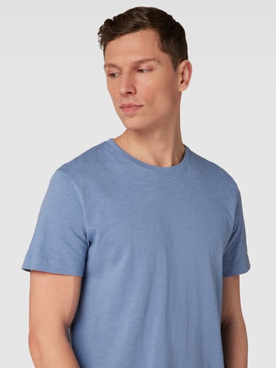 Tom Tailor T-Shirt mit melierter Optik Modell 'Uni Slub Tee' Ocean 3