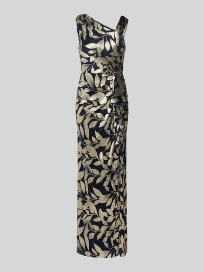 Adrianna Papell Avondjurk met volants Marineblauw - 2