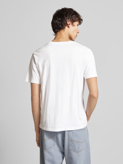 Jack & Jones T-Shirt mit Label-Print Modell 'BOSTON' Weiss 5