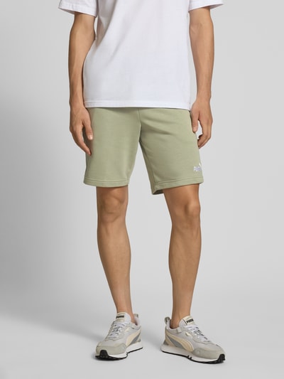 PUMA PERFORMANCE Sweatshorts met logostitching Lichtgroen - 4