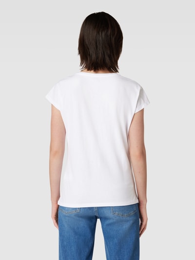 Montego T-Shirt mit Statement-Print Weiss 5