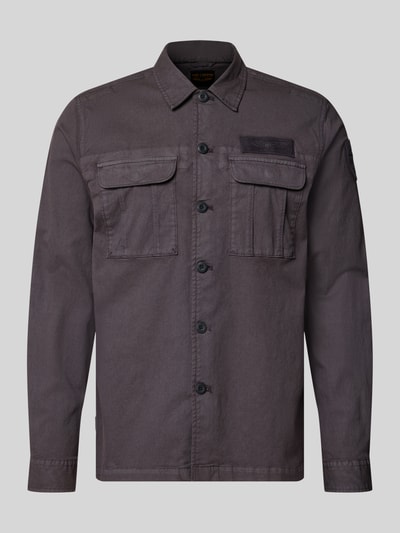 Produktfoto, Regular Fit vrijetijdsoverhemd met borstzakken Model 'cavalry' van PME Legend, katoenmix met stretch, Kentkraag, labelpatch