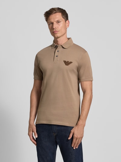 Emporio Armani Poloshirt mit Label-Detail Schlamm 4