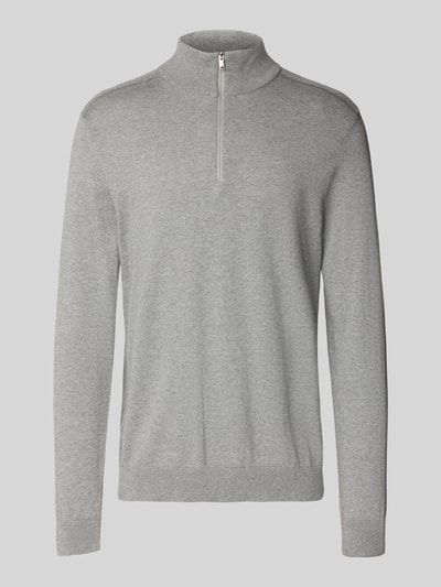 SELECTED HOMME Regular fit schipperstrui van puur katoen, model 'BERG' Lichtgrijs gemêleerd - 2