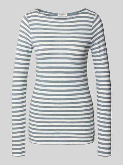 Marc O'Polo Bluzka z długim rękawem o kroju regular fit z mieszanki dżerseju i bawełny Szaroniebieski 2