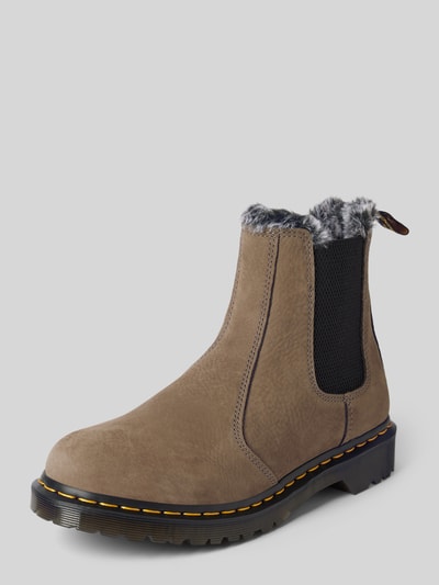 Dr. Martens Chelsea boots van leer met binnenvoering, model 'Leonore' Kaki - 1