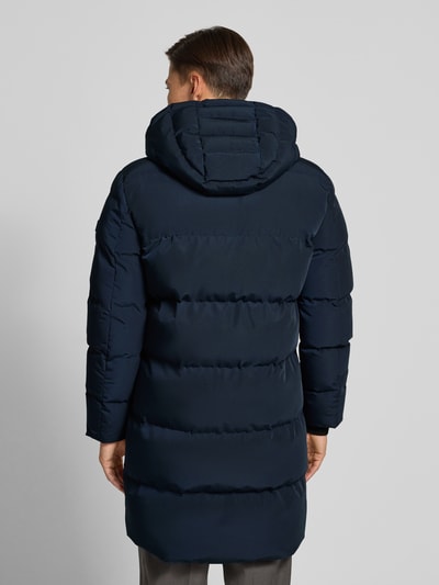 NAUTGÅRD Gewatteerde lange jas met Sorona® Aura-vulling Marineblauw - 5