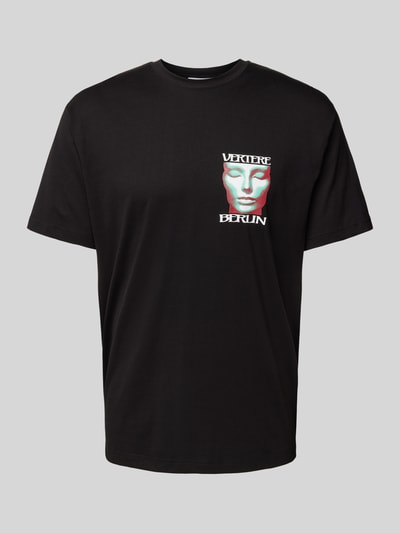 Vertere T-shirt z okrągłym dekoltem Czarny 2