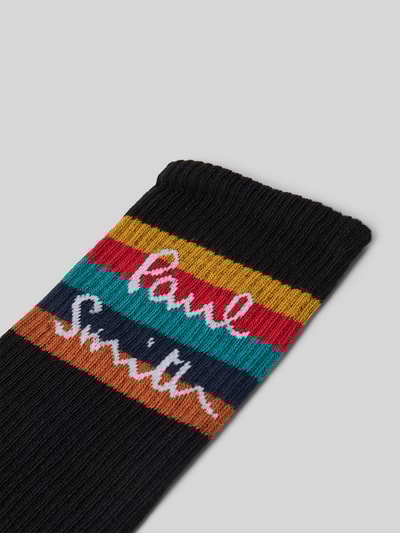 PAUL SMITH Socken mit Label-Detail Modell 'GUERNSEY SPORT' Black 2